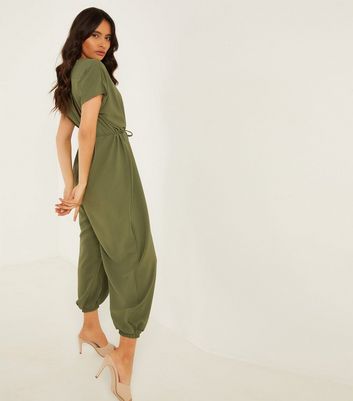 cuffed leg jumpsuit