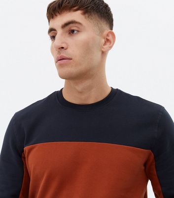 color block crew neck