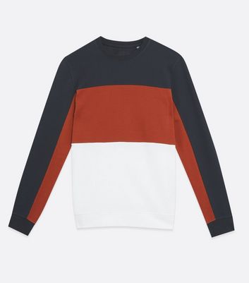 Herrenmode Bekleidung für Herren Only & Sons Navy Colour Block Crew Sweatshirt Herrenmode Bekleidung für Herren Only & Sons Navy Colour Block Crew Sweatshirt