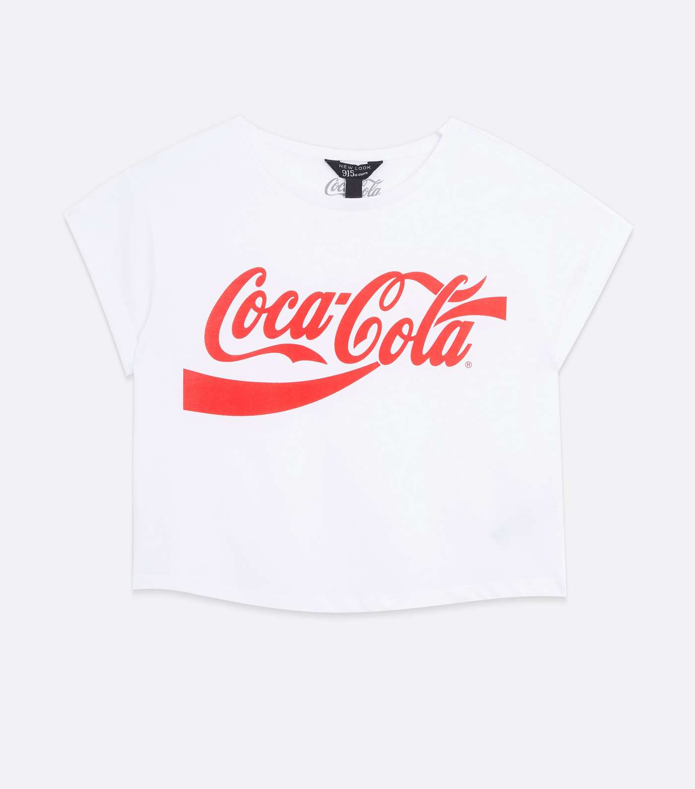Girls White Coca-Cola Logo T-Shirt Image 5