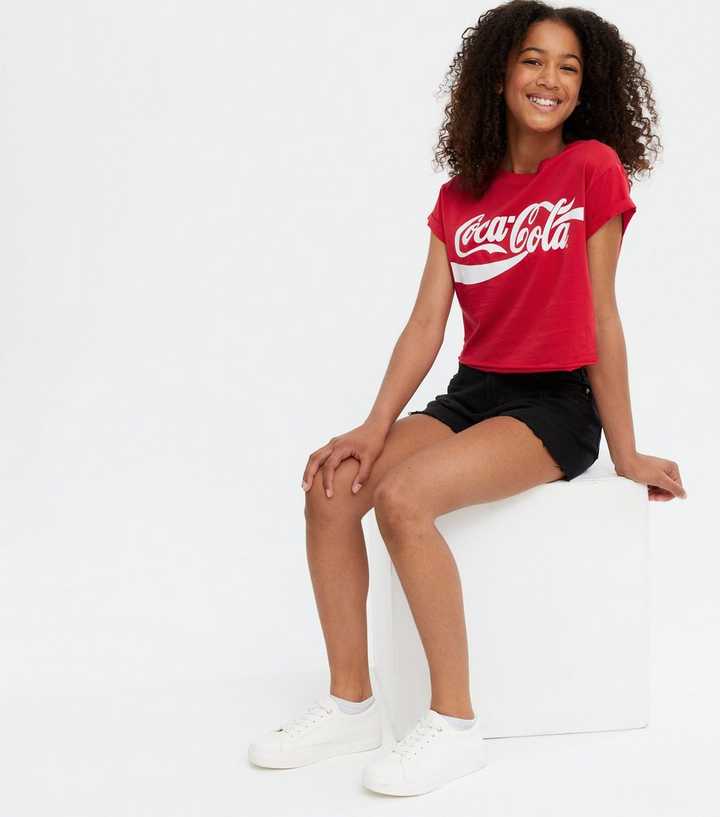 Girls Red Coca-Cola Logo T-Shirt | New Look