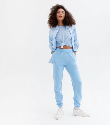 womens light blue joggers