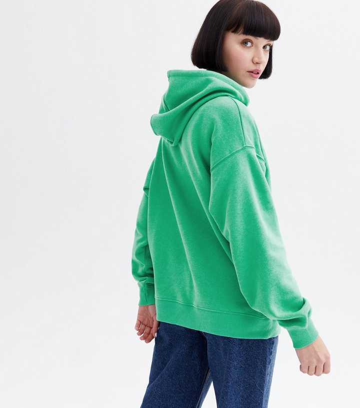 Green Pocket Front Hoodie | New Look