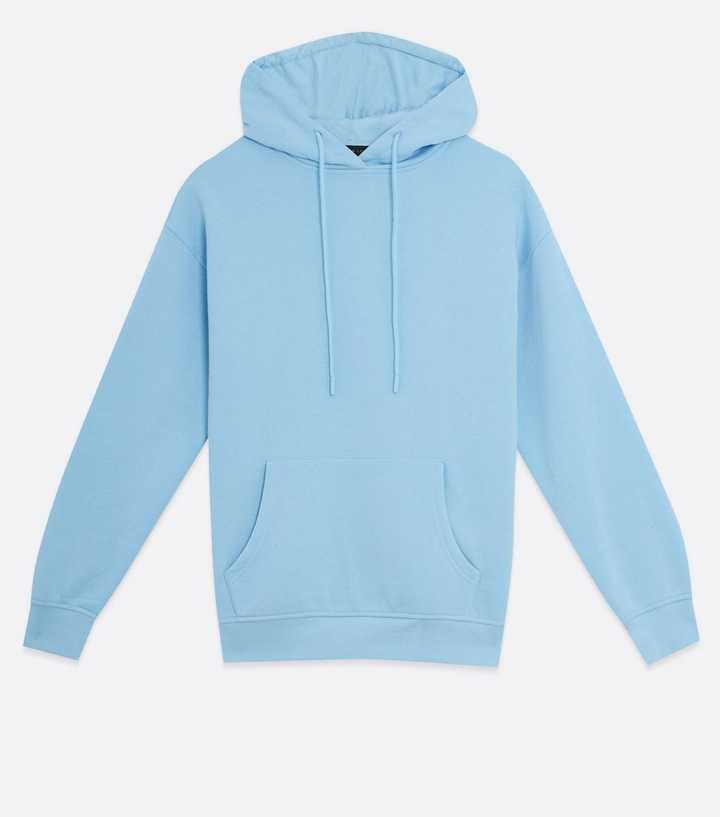 Pale Blue Pocket Front Hoodie