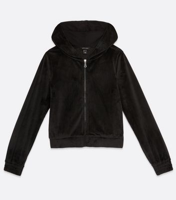 black velvet zip up hoodie