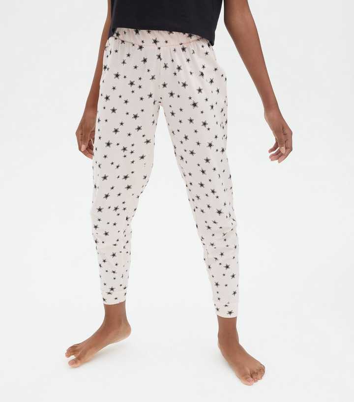 Girls White and Red Star Jogger Pyjama Sets | New Look
