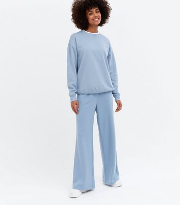 Click to view product details and reviews for Pale Blue Jersey Crew Neck Sweatshirt New Look.