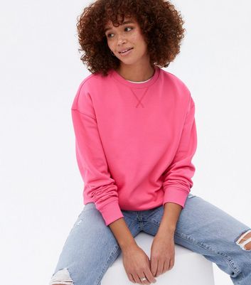 deep pink sweatshirt