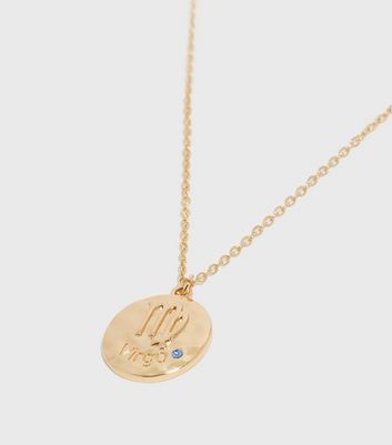 real gold virgo necklace