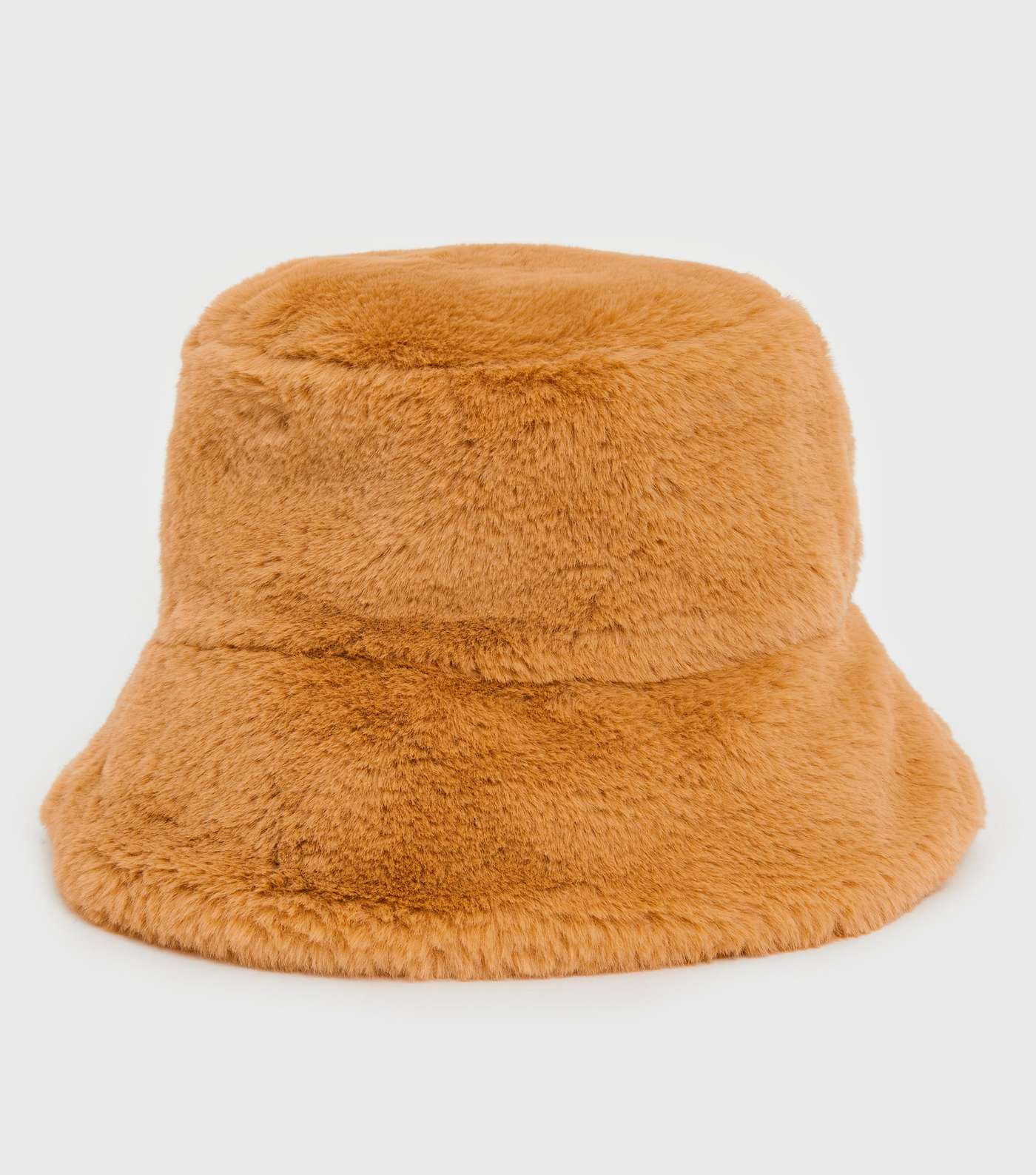 Orange Faux Fur Bucket Hat Image 2
