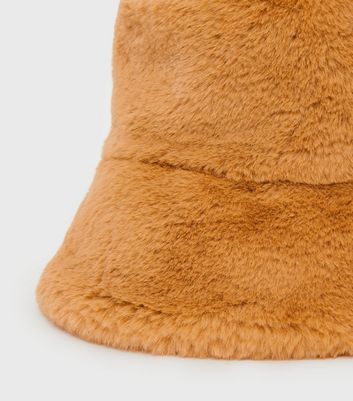 Orange Faux Fur Bucket Hat | New Look