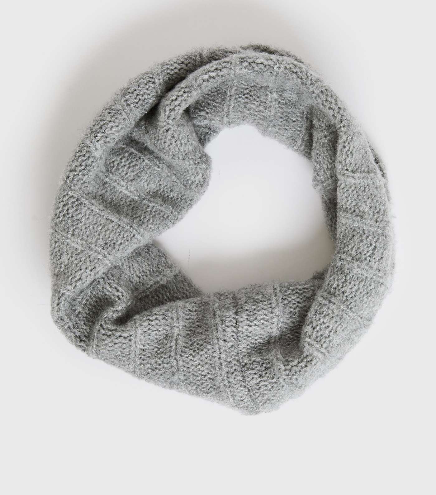 Grey Knit Snood Image 2