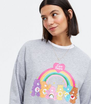 Grey Care Bears Rainbow Sweatshirt 