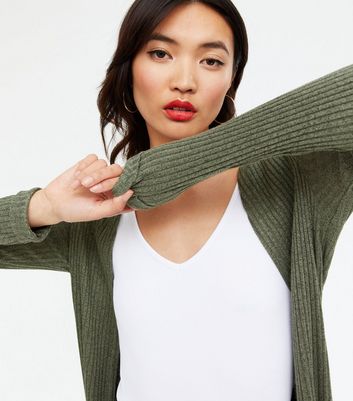 new look khaki cardigan