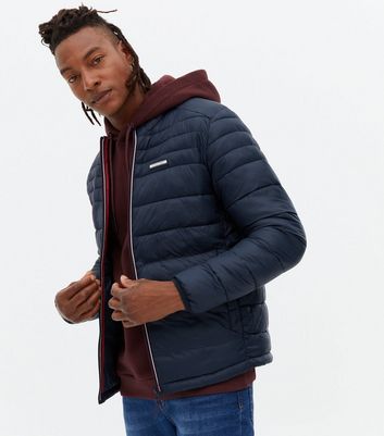 jack and jones puffer jacket navy