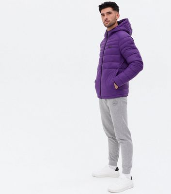 puffer jacket mens purple