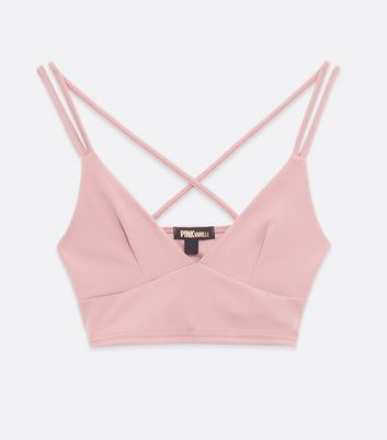 pink strappy bralette