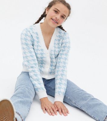 Pale blue clearance girls cardigan