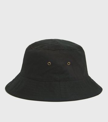 Black Eyelet Bucket Hat | New Look