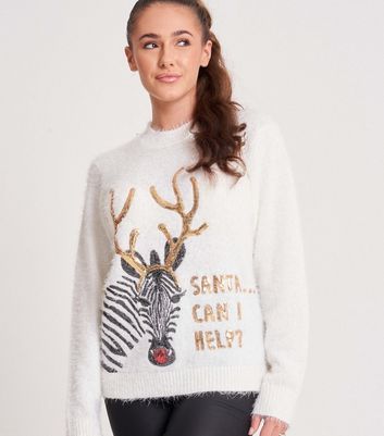 Urban Bliss Off White Christmas Zebra 