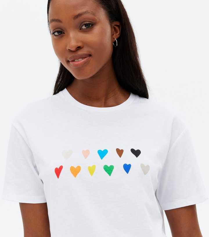 white rainbow shirt