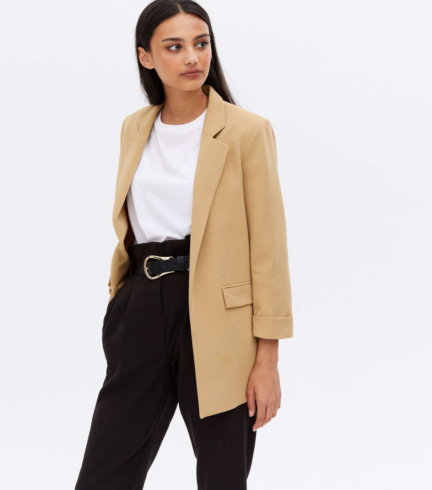 Camel Relaxed Fit Blazer