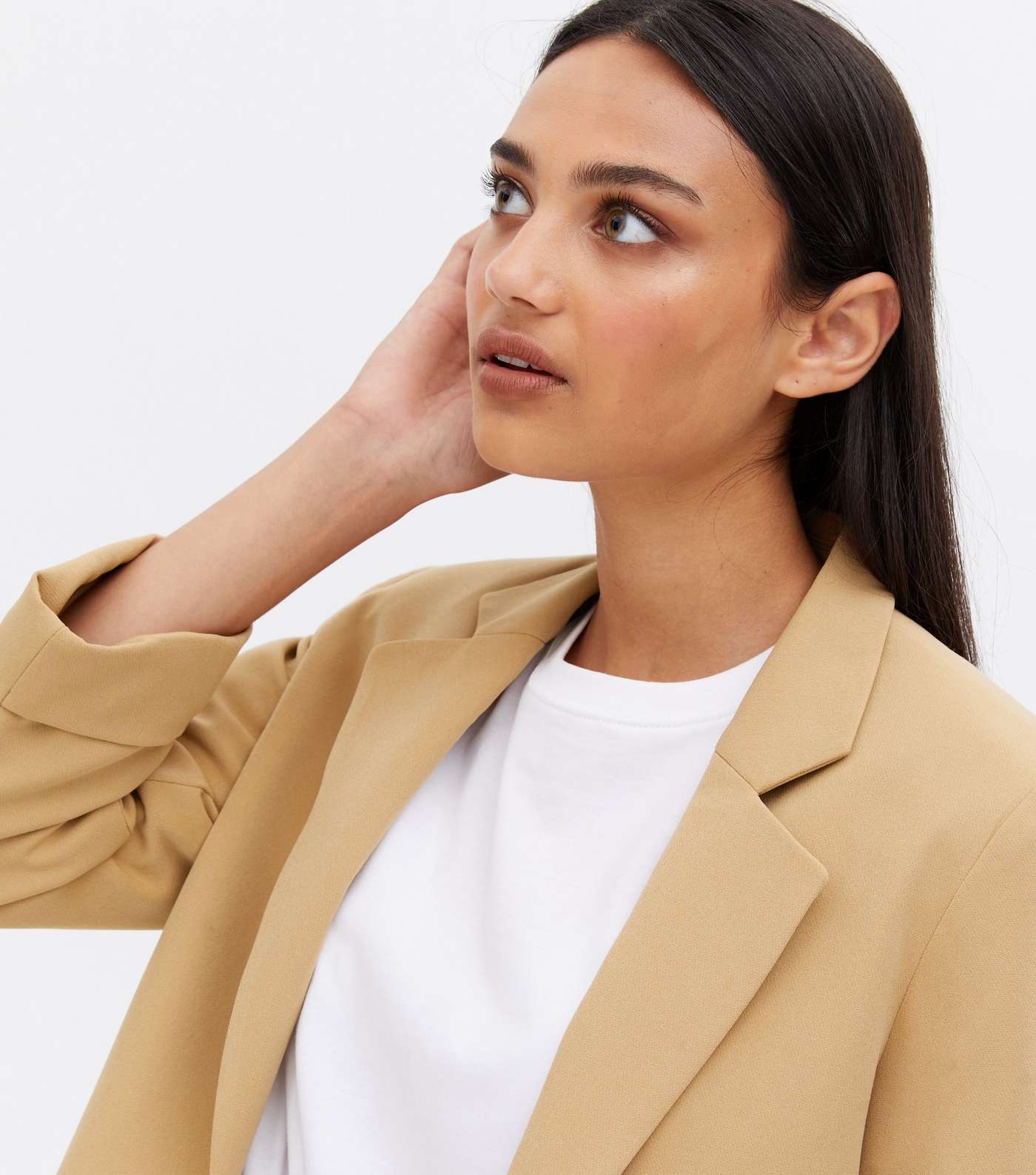 Camel Relaxed Fit Blazer Image 3