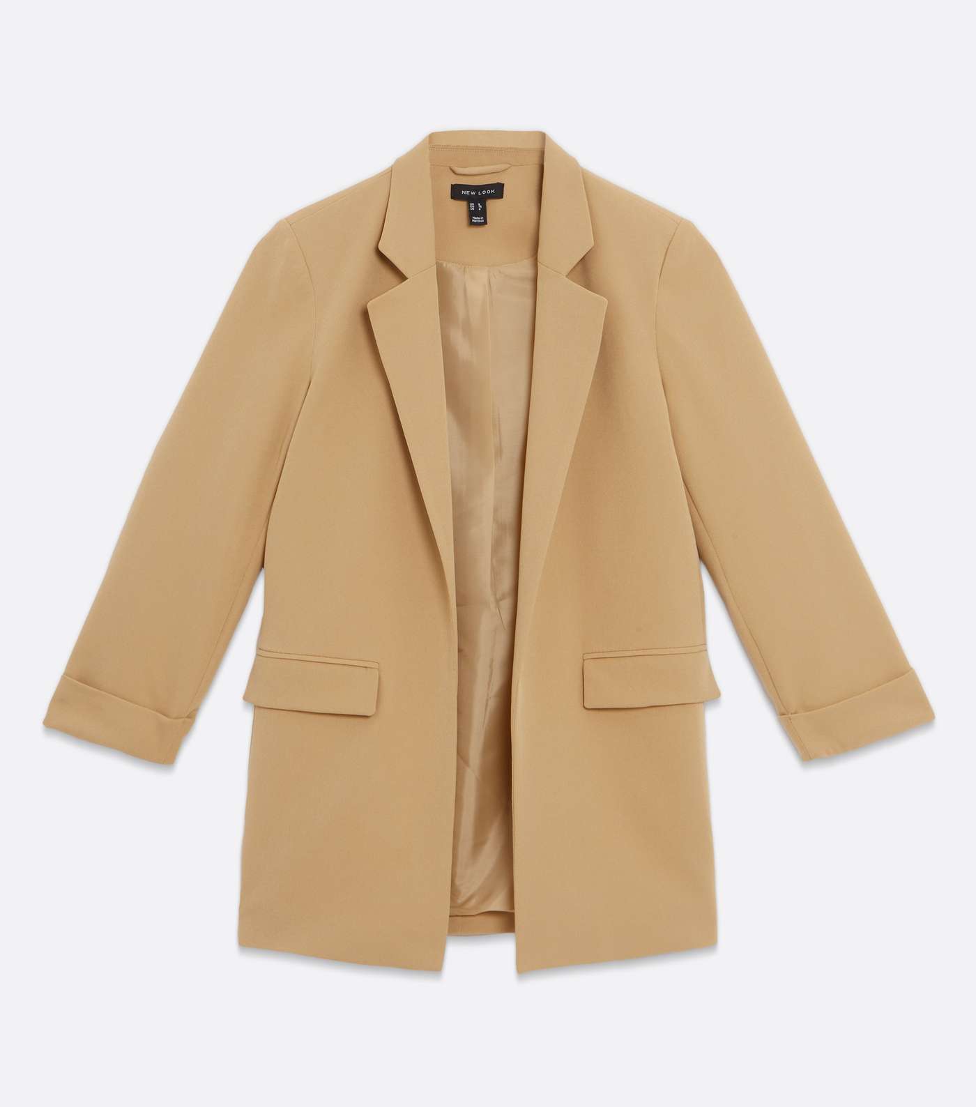 Camel Relaxed Fit Blazer Image 5