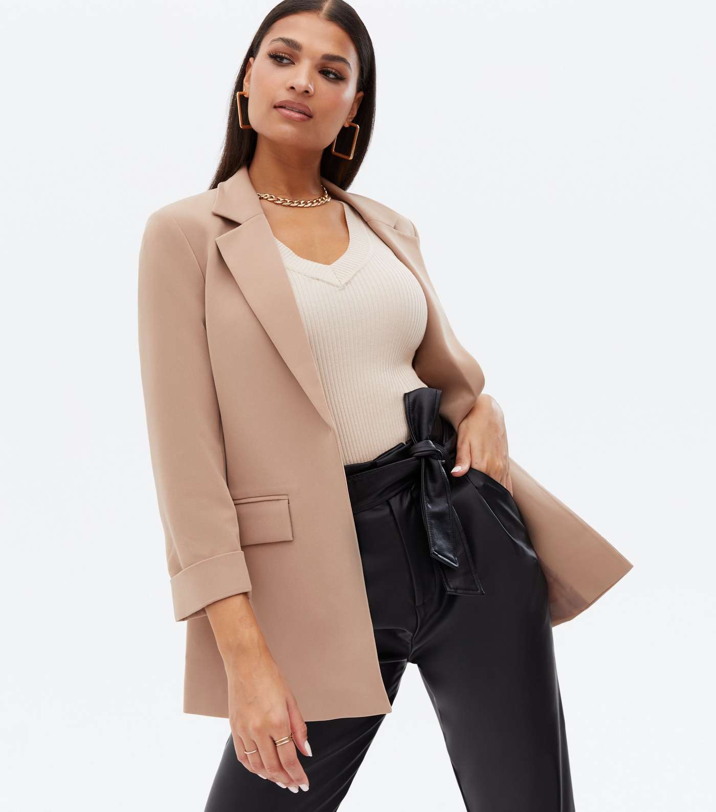 Mink Relaxed Fit Blazer