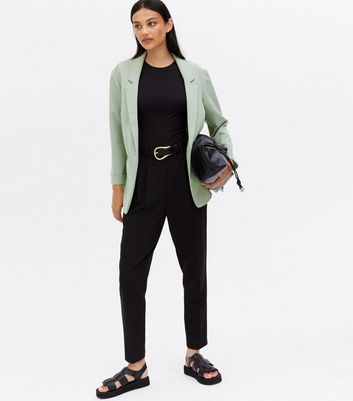 green blazer new look