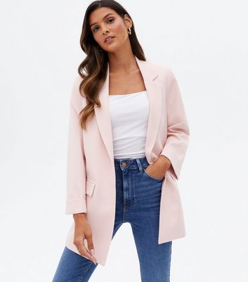 Pale Pink Relaxed Fit Blazer New Look