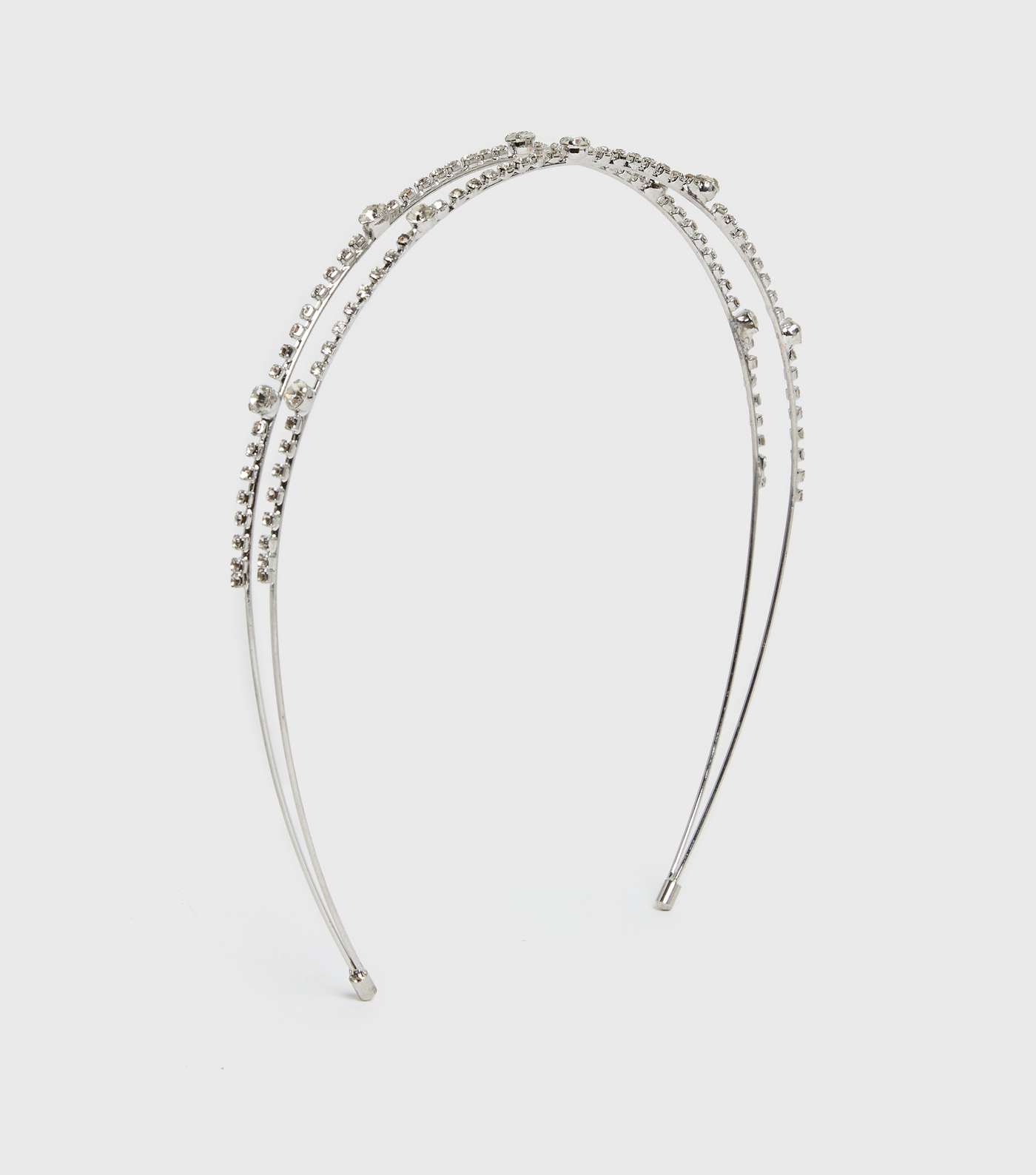 Silver Diamanté Skinny Headband