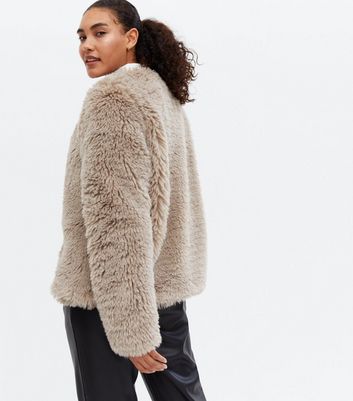 Click to view product details and reviews for Mink Faux Fur Oversized Coat New Look.