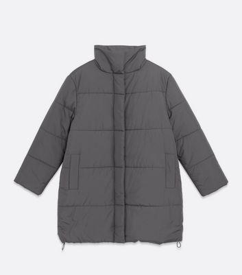 dark grey down jacket