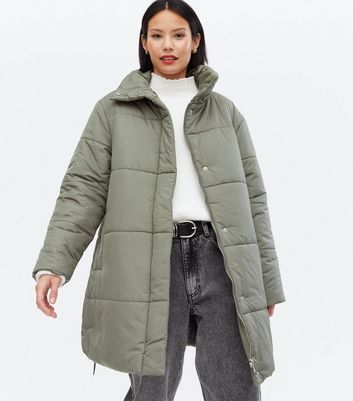 long green hooded coat