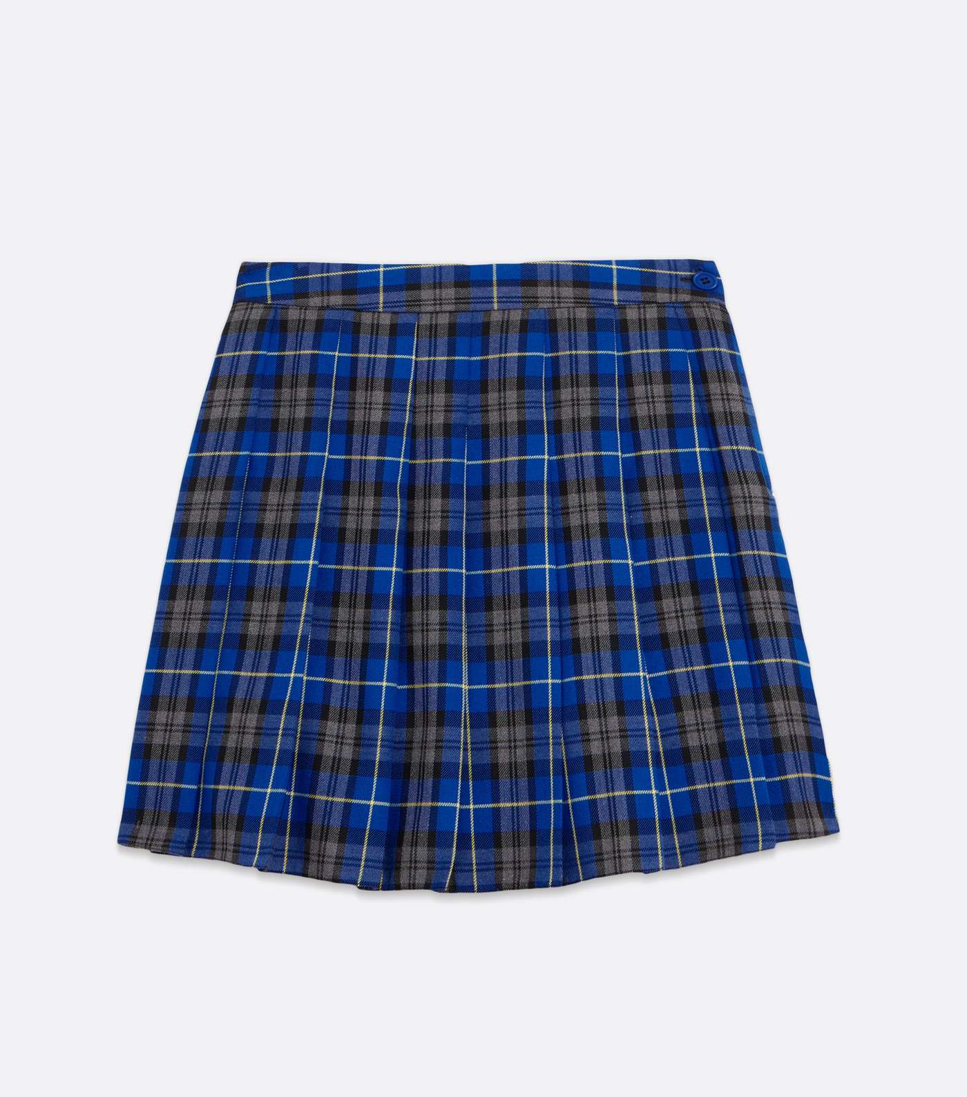 Blue Check Pleated Tennis Mini Skirt Image 5