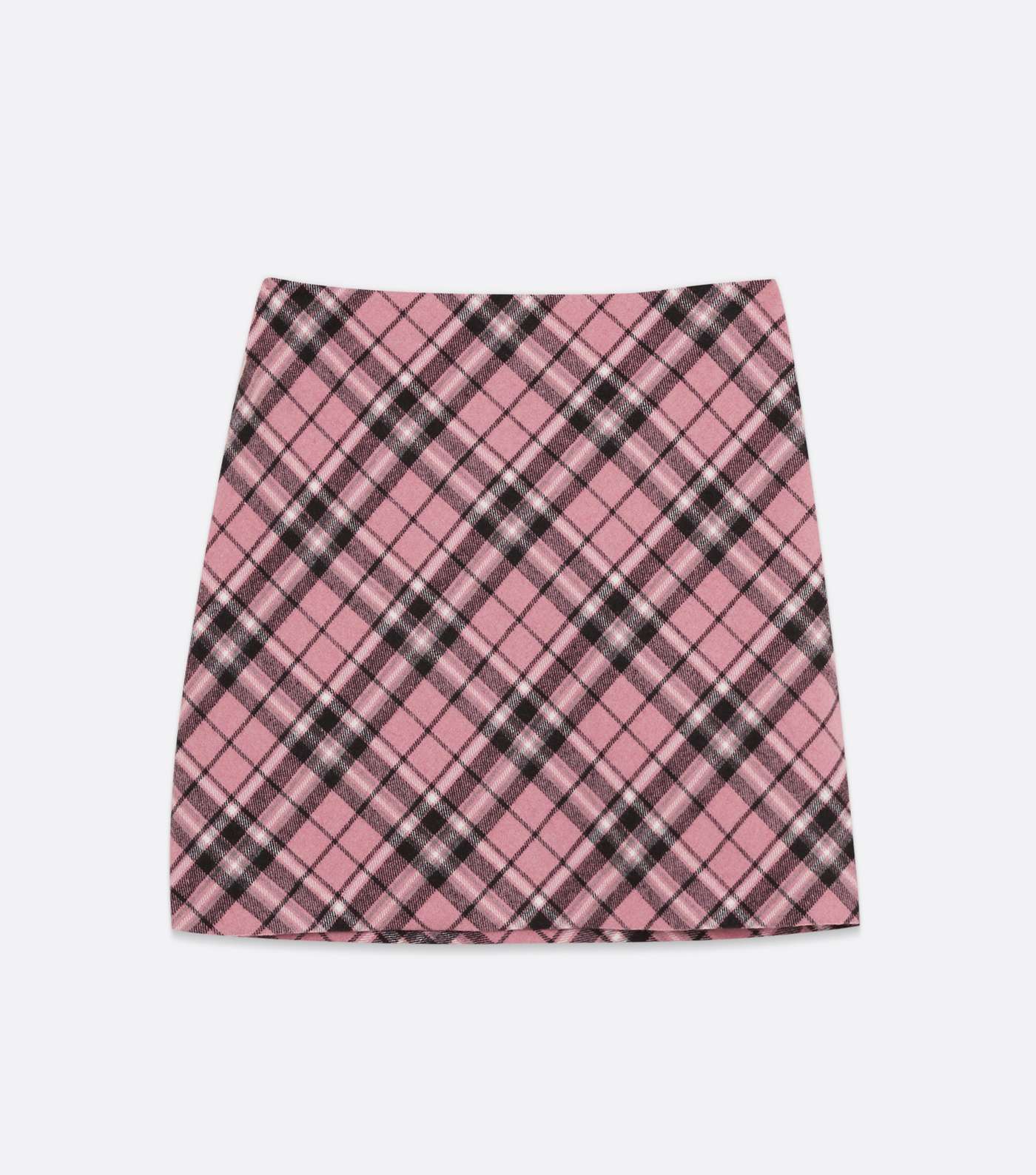 Pink Check High Waist Mini Skirt Image 5