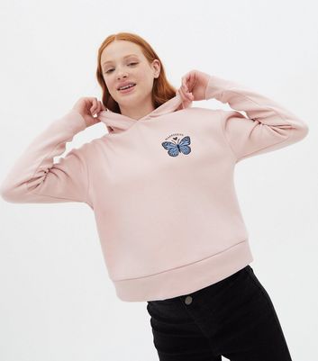 Hoodie with clearance butterfly logo