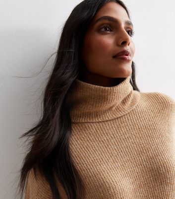 Tan cowl 2025 neck sweater