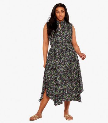 Calvin klein floral midi hot sale dresses