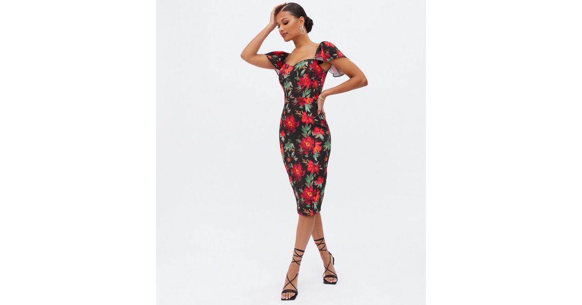 floral bodycon