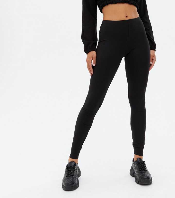 ASOS DESIGN leggings with high waist 2 PACK SAVE - BLACK