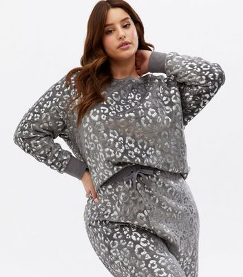 grey leopard sweatshirt