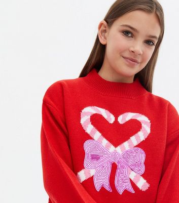 Candy cane sale heart sweater