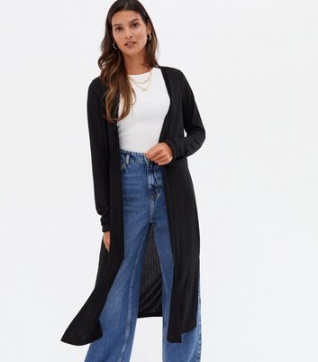 ribbed cardigan long