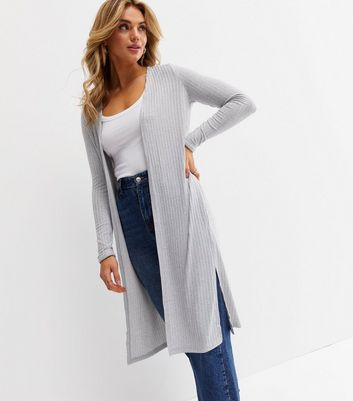 Grey on sale midi cardigan