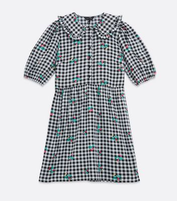black gingham school dress