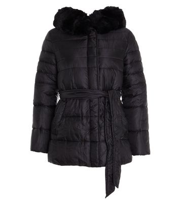 quiz black puffer jacket