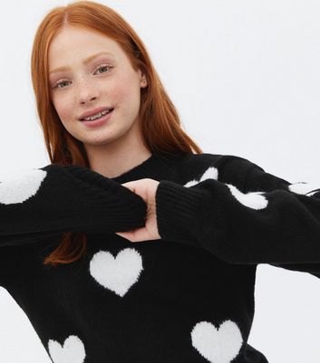 girls heart jumper