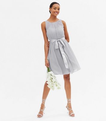 Light gray 2025 short dress